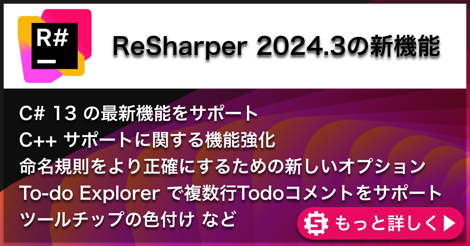 ReSharper 2024.3の新機能