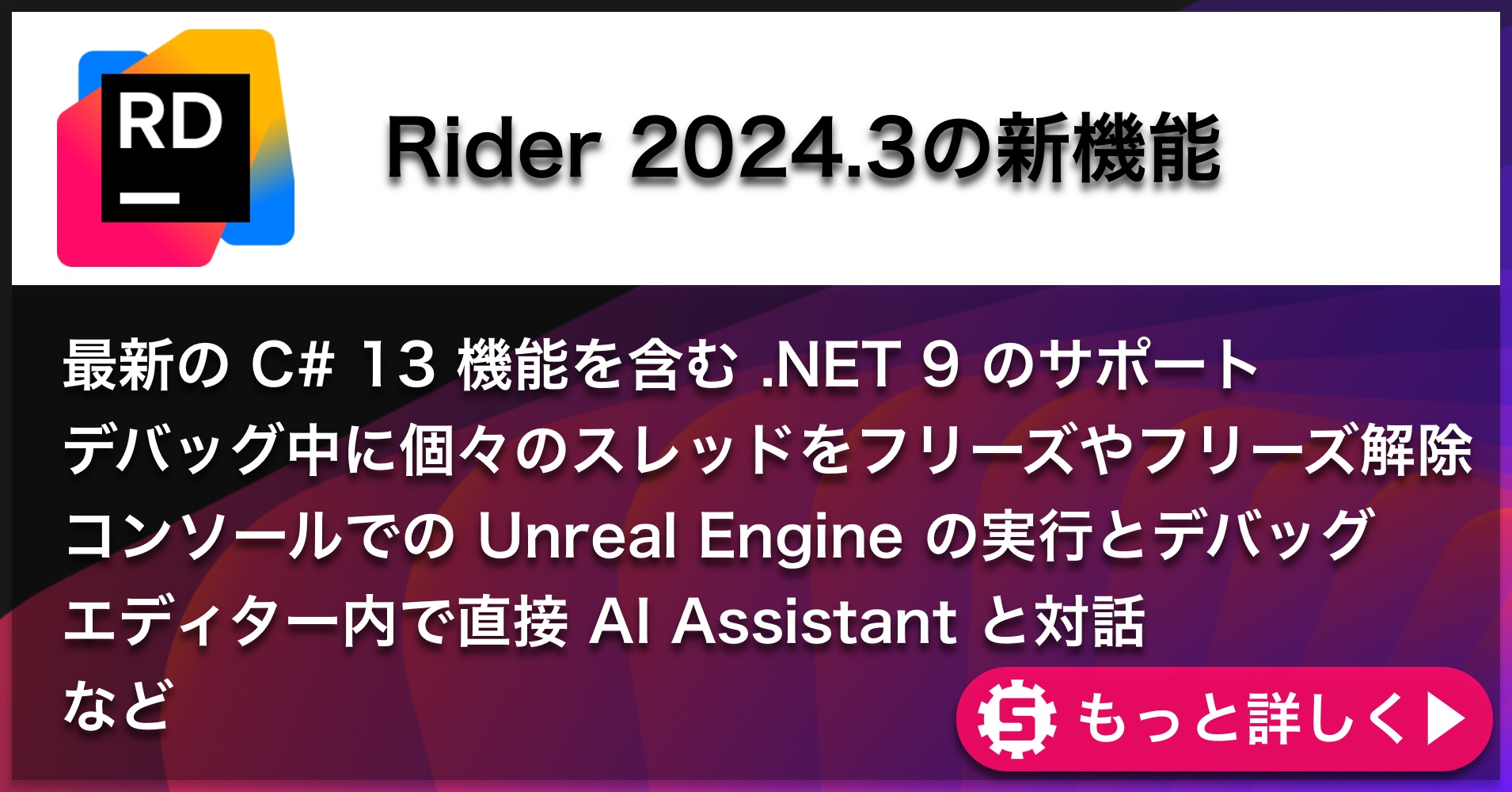 Rider 2024.3の新機能