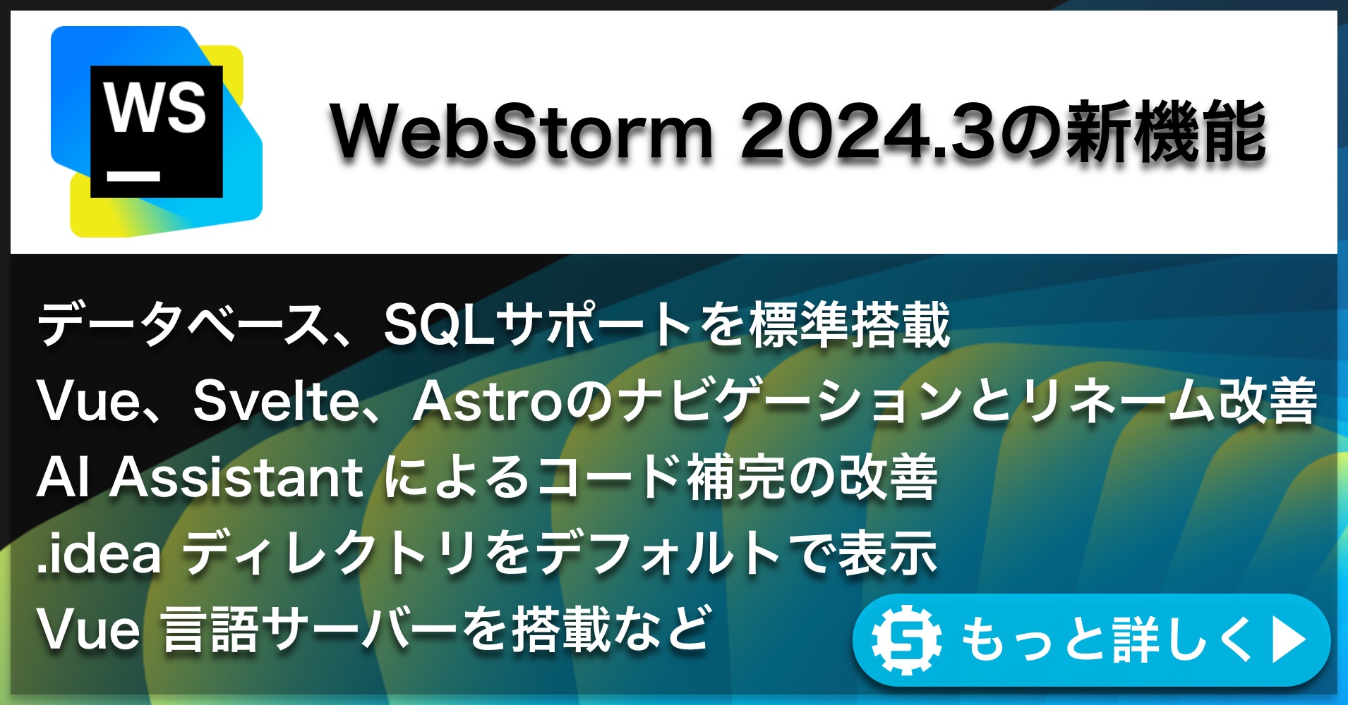 WebStorm 2024.3の新機能