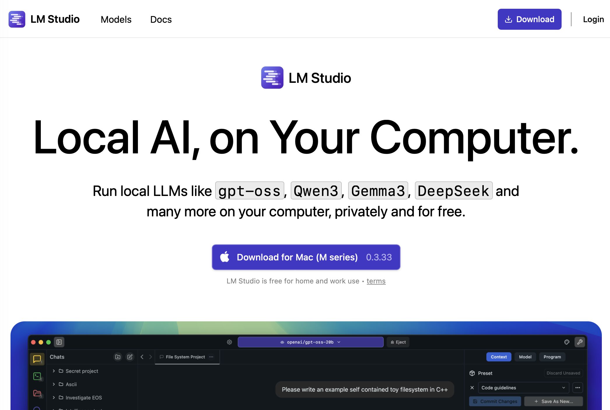 LM Studio公式サイト